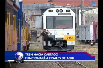 Llegan a San José dos de los 10 vagones del tren hacia Cartago