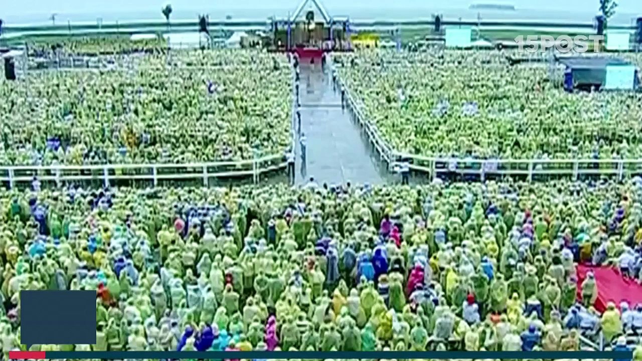 Record de mas de 7 millones de personas reciben al Papa Francisco