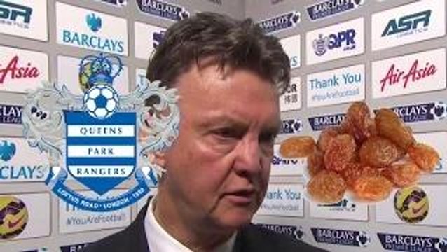 Louis Van Gaal Hilariously Calls QPR - Queens Park Raisins - In His Post Match Interview!