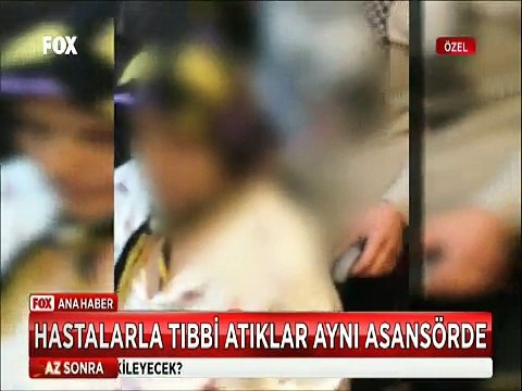 Ankara Numune Hastanesinde Hastalarla Tıbbi atıklar aynı asansörde