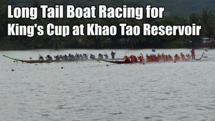Long Tail Boat Racing for King's Cup at Kha Tao Reservoir
