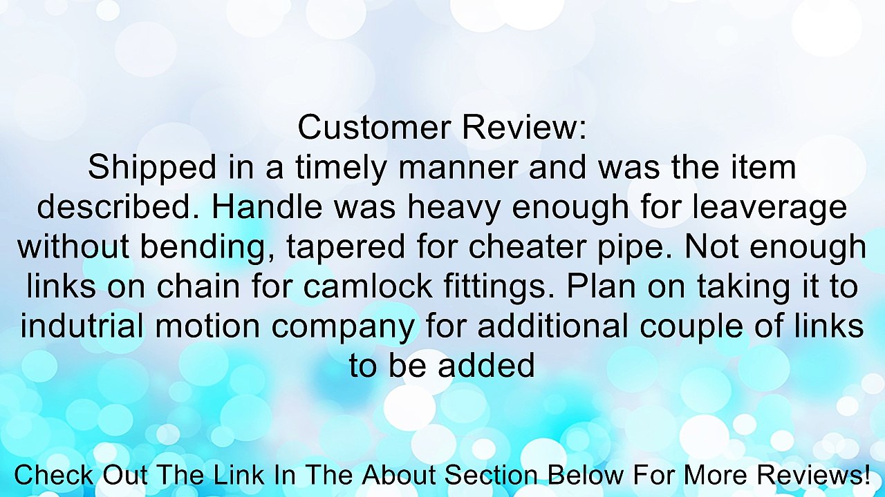 Crescent Chain Wrench 24 Inch Review