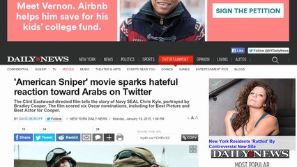 'American Sniper' Sparks Hate Toward Arabs on Twitter