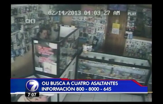 Policía busca a seis presuntos asaltantes por robos en Tres Ríos y Hatillo