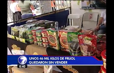 Productores de frijol vendieron 23 mil kilos en feria realizada en Estadio Nacional