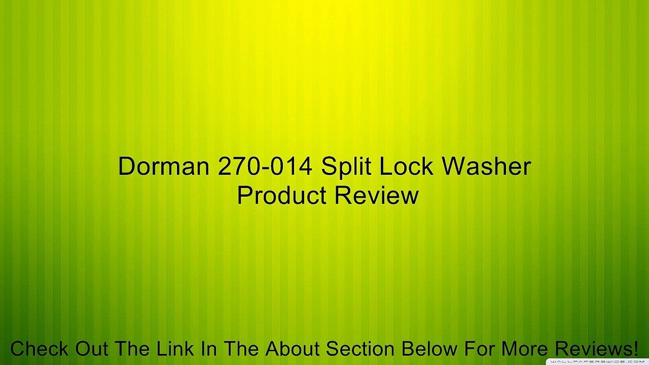 Dorman 270-014 Split Lock Washer Review