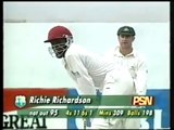 Richie Richardson plays a classic Calypso Cover drive for 4 beautiful runs