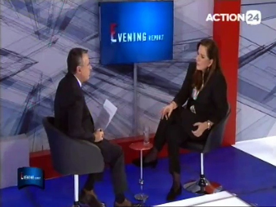 H Ντόρα Μπακογιάννη στο Evening Report