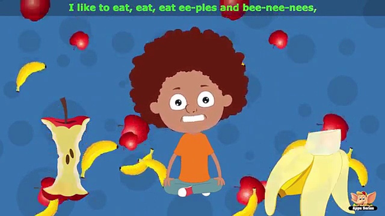 Apples and Bananas Nursery Rhyme with Karaoke.mp4 video Dailymotion