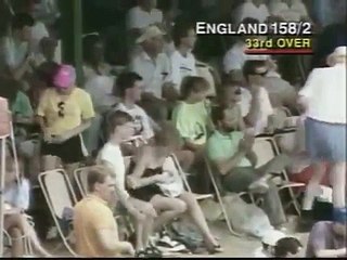 Robin Smith magnificent 4 runs, then brilliantly ran out by Curtly Ambrose