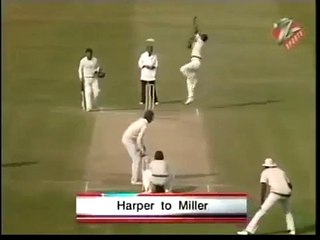 Roger Harper, Unplayable big Off Spinner to Geoff Miller 1984