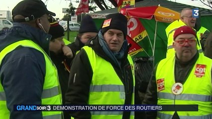 Routiers: des actions coups de poing avant les négociations
