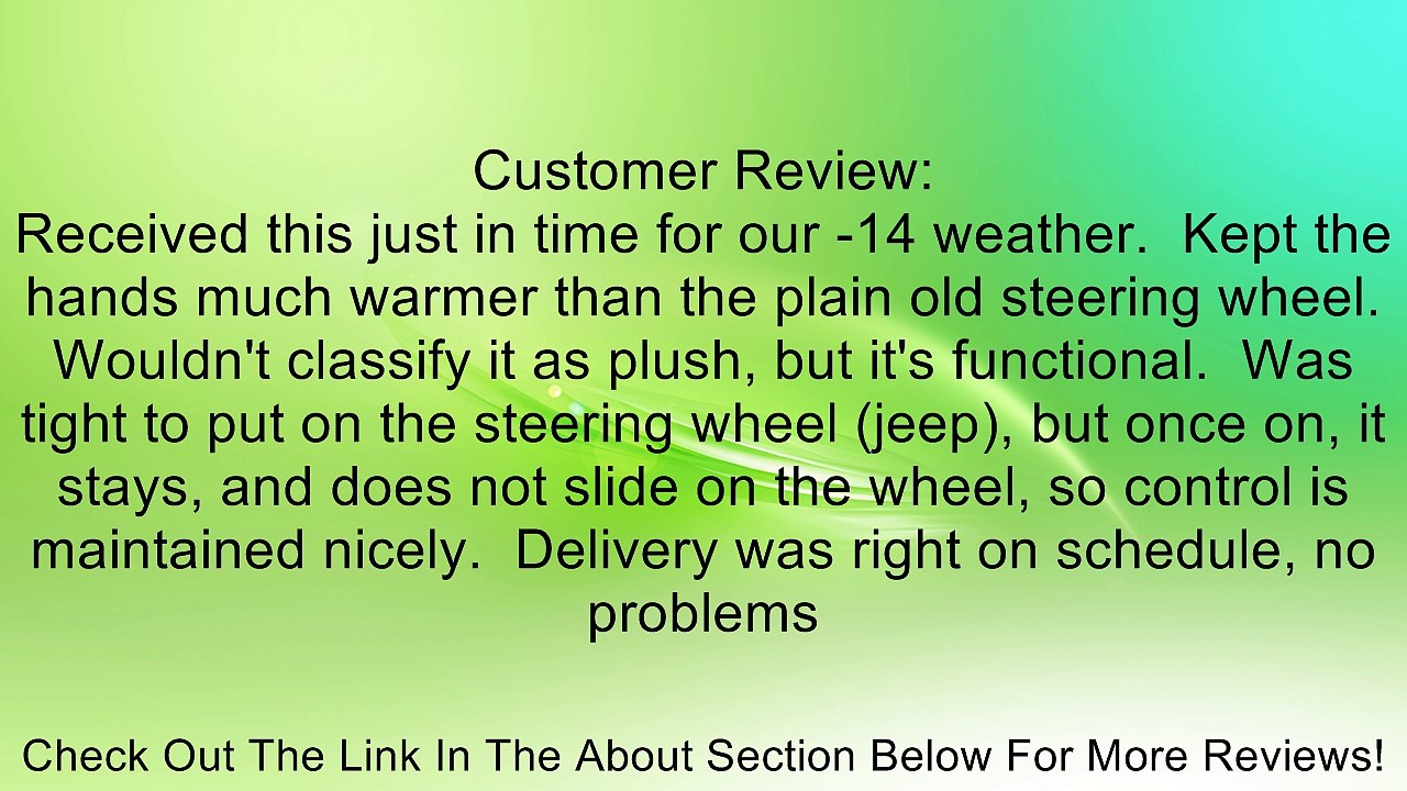 Sheepskin Stretch-On Steering Wheel Cover-champagne Review