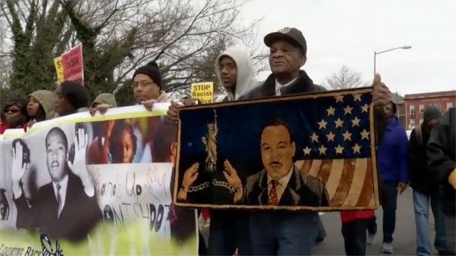 Protests held across nation on Martin Luther King Jr. Day