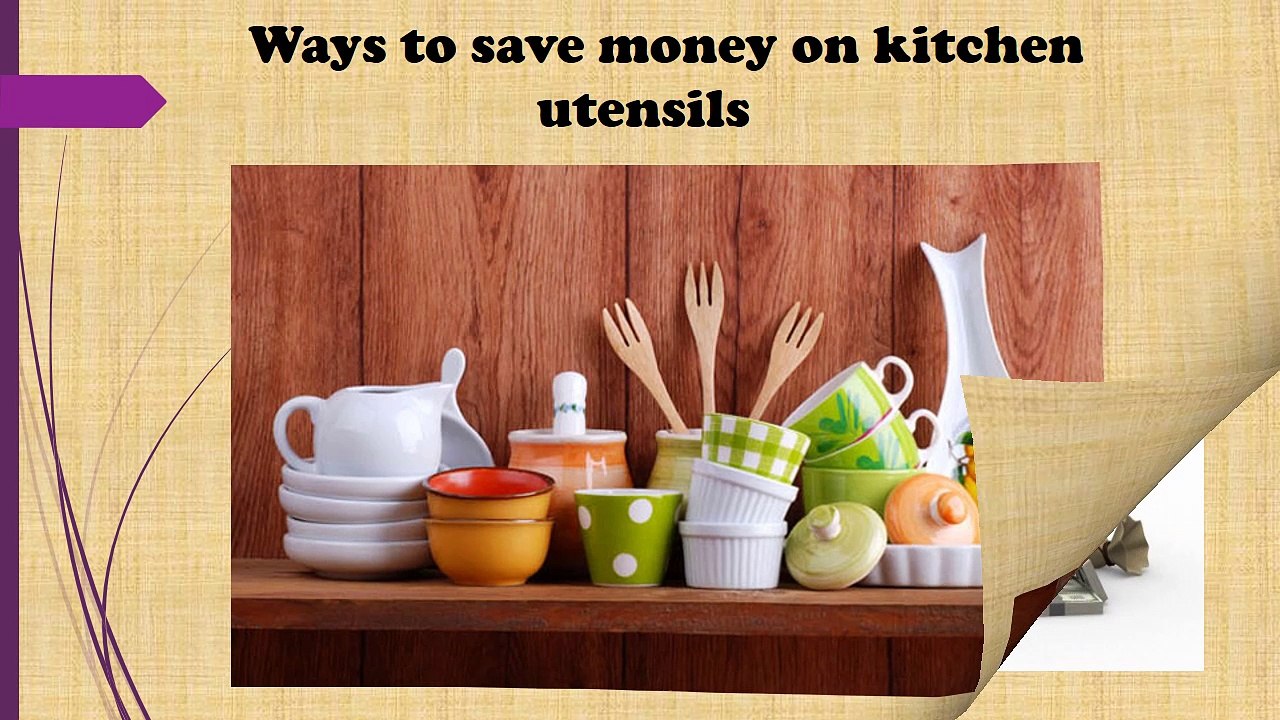 How To Save Assets On Kitchen Utensils