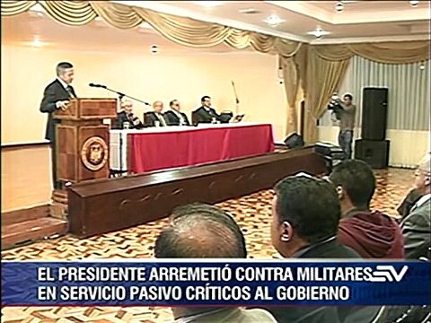 Varios militares en servicio pasivo ofendidos por declaraciones del presidente