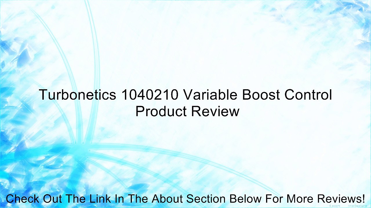 Turbonetics 1040210 Variable Boost Control Review