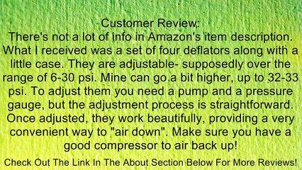 Staun Tire Deflators Review