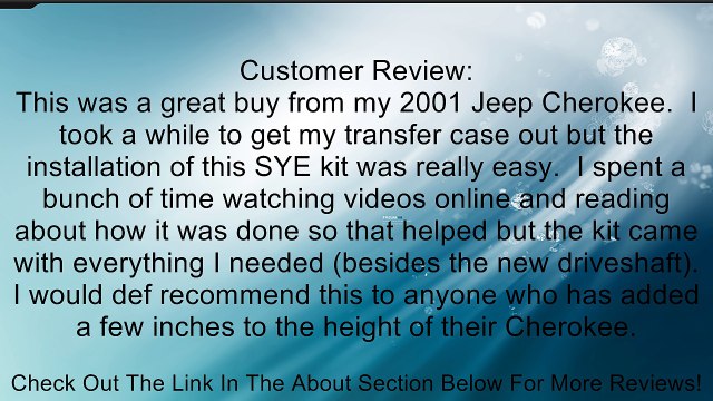 Rugged Ridge 18676.60 Transfer Case Slip-Yoke Eliminator Kit Review