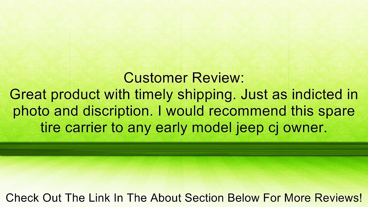 Omix-Ada 12025.27 Spare Tire Carrier Review