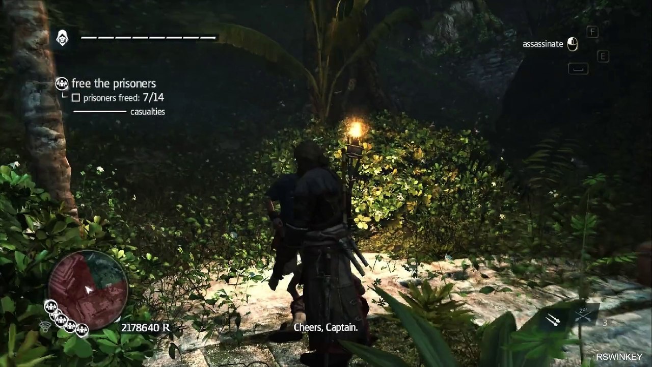 RSWINKEY Assassin's Creed Black Flag HD Walkthrough AC4 Gameplay Part 19 Sequence 100% 1080p 60FPS
