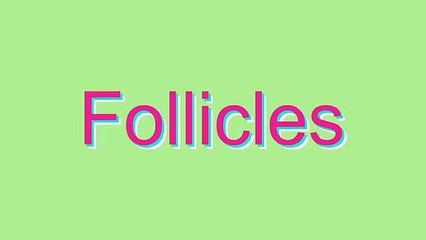 How to Pronounce Follicles