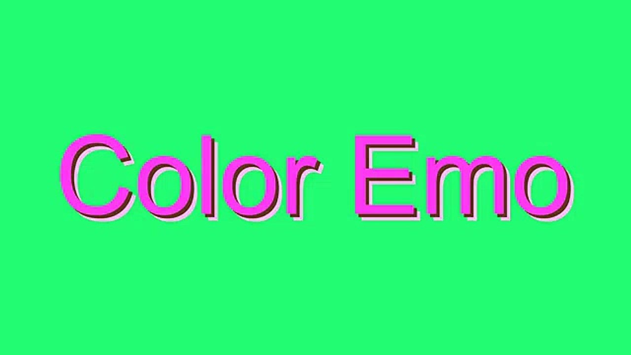 How to Pronounce Color Emo