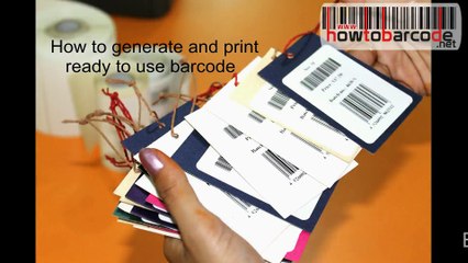 Generating ready to use barcode labels