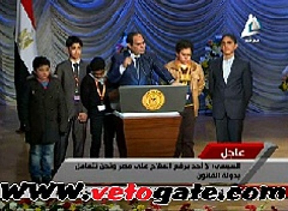 نص كلمة السيسى فى الإحتفال بعيد الشرطة