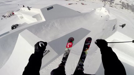 Crazy tricks at nine knights by the freeskier Jesper Tjäder