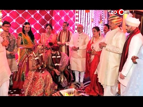 PM Narendra Modi attends Kush Sinha’s wedding