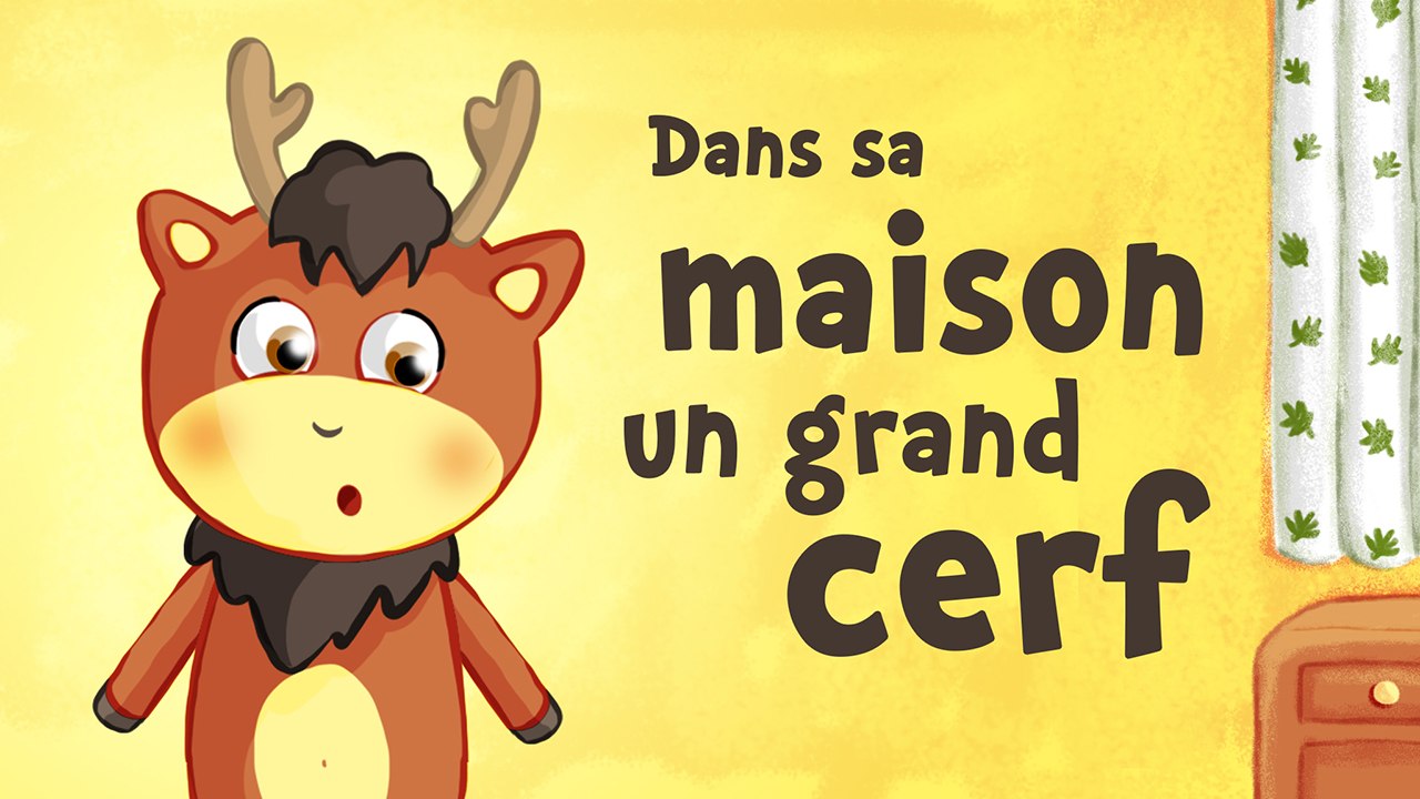 Dans sa maison un grand cerf (comptine avec paroles)