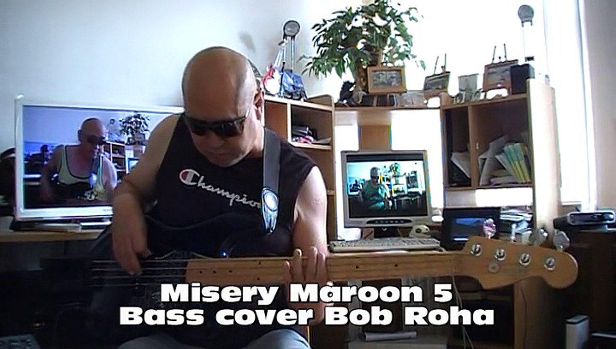 Misery Maroon 5 Bass cover Bob Roha