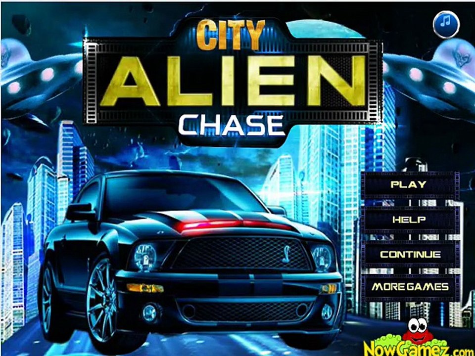 Let's Play online amazing City Alien Chase Racing Game