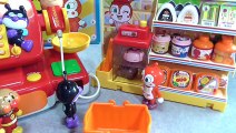 anpanman toys cartoon アンパンマン　おもちゃでアニメｗｗ　コンビニでレジスターあそび
