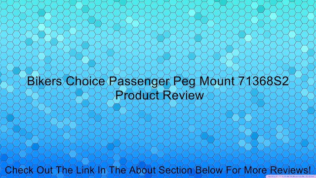 Bikers Choice Passenger Peg Mount 71368S2 Review