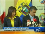Reunión comercial Ecuador-Perú termina sin mayores acuerdos