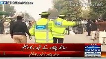 Imran Khan reaches Peshawar with 2 cars Protocol