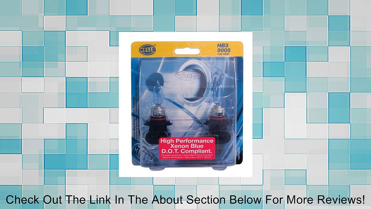 HELLA H83165002 HB3/9005 12V/65W High Performance Xenon Blue Halogen Bulb Set Review