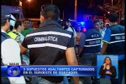 Sospechosos detenidos con un arma de fuego