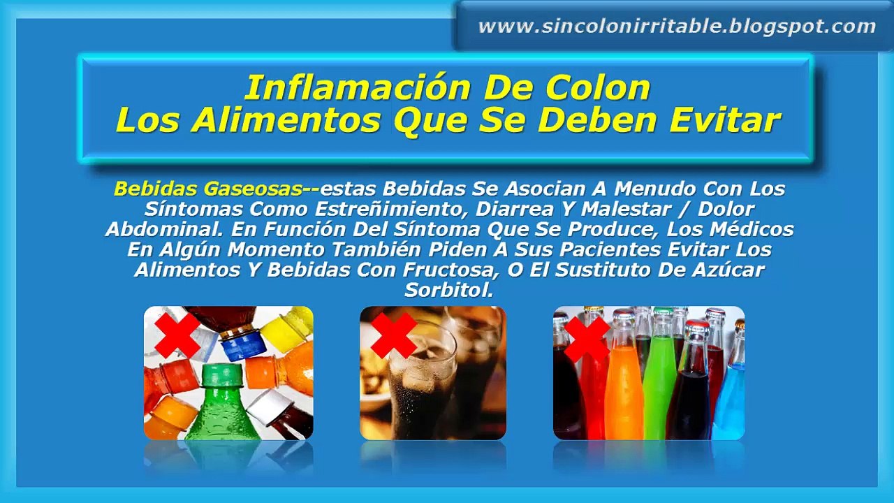 Inflamacion De Colon-Los Alimentos Que Se Deben Evitar