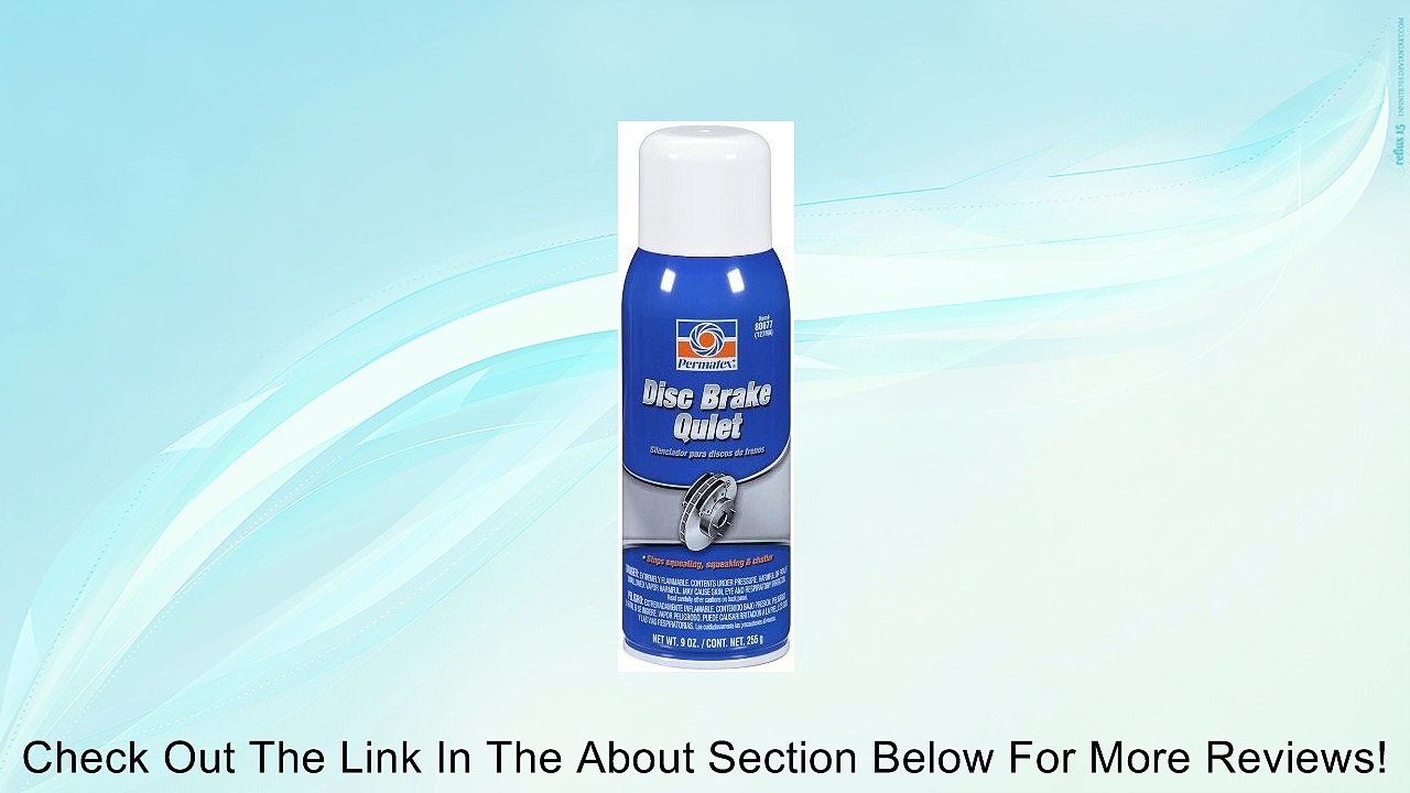 Permatex 80077 Disc Brake Quiet, 9 oz. net Aerosol Can Review