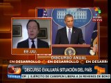 EE.UU.: Barack Obama presentará informe de gobierno ante Congreso