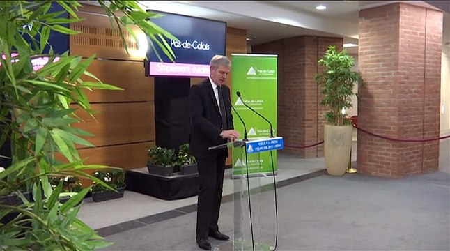 Pas-de-Calais : vœux de Michel Dagbert, président du conseil général, à la presse