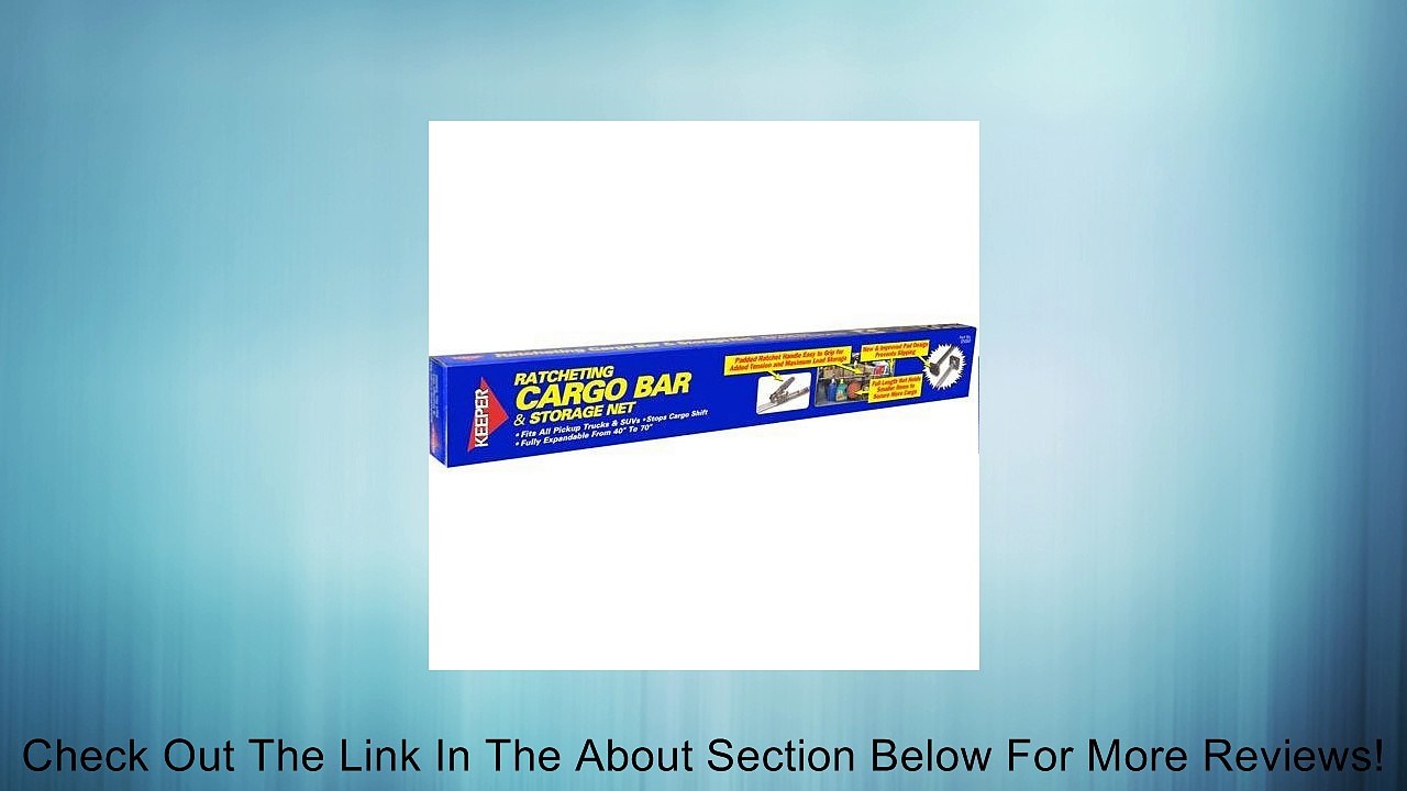 Keeper 5060 Cargo Bar, Ratcheting, 40" - 70" with Storage Net Review
