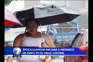 Época lluviosa llegará al Valle Central a mediados de mayo