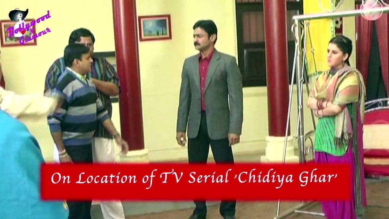 On Location of TV Serial 'Chidiya Ghar'