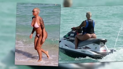 Amber Rose Heats Up Miami Beach