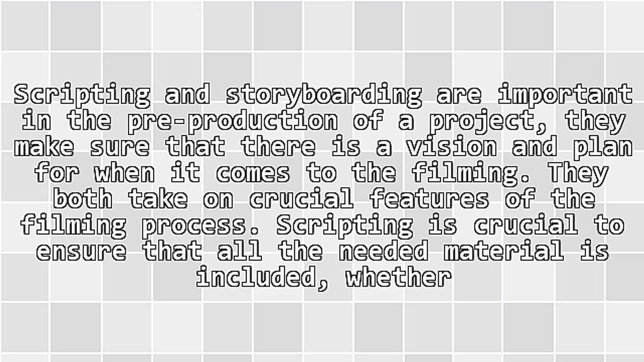 Pre Production Checklist