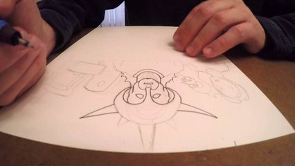 DRAWING WITH LORD KARNAGE #5 - Disco 8-Track digital work